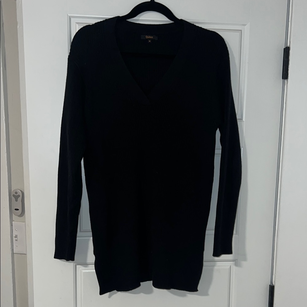 Mongolian Cashmere Fisherman Side Zip Maternity & Nursing Sweater